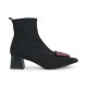 botin licra tacon 5 con aplique combinado