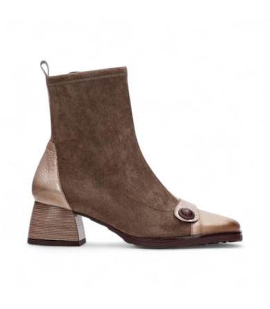 botin combinado strech con punta cuadrada linea marsella