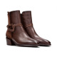 botin combinado con adorno lateral