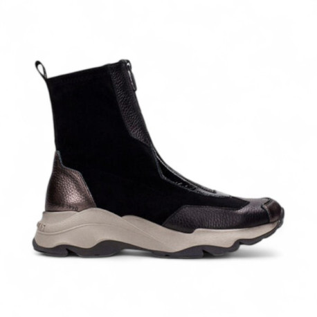 botin casual con cremallera frontal en strech linea kansas