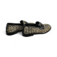 zapato mocasin piso flexible piel print leopardo modelo xela