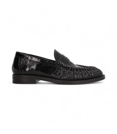 mocasin fruncido linea oxford piel charol